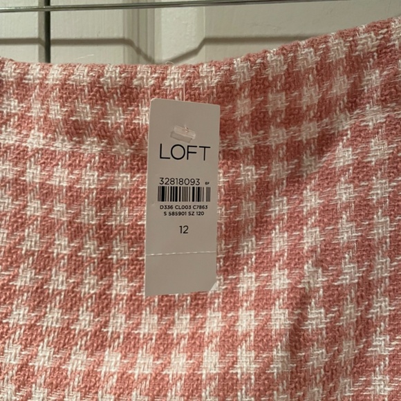 Loft Houndstooth Skirt - Picture 2 of 6